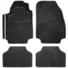 Image de 4 tapis universels en moquette noirs et gris norauto