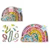 Image de Sycomore Perles En Bois Arc-en-ciel