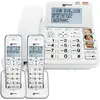 Image de Geemarc Amplidect 295 Combi Duo - Téléphone Fixe Amplifié et ses Combinés Additionnels avec Répondeur, Sonnerie Puissante et Larges Touches pour Séniors - Perte Auditive Faible ou Moyenne - Version FR