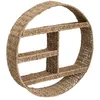 Image de Atmosphera - Etagère Murale Ronde en Fer et Seagrass D 58 cm