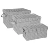 Image de 5five - 3 boîtes de rangement lise gris