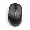 Image de PORT CONNECT Souris Bluetooth & Sans Fil Dual Wireless 2.4 GHz & Rechargeable silencieuse 5 boutons chargement USB-A/USB-C Noir