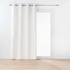 Image de Douceur d'Intérieur, Rideau à Oeillets (135 x 260 Cm) Twily Blanc, Coton/Polyester Recyclé