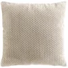 Image de Douceur d'Intérieur, Coussin Déhoussable (45 x 45 cm) Flanela Beige, Flanelle Relief Unie