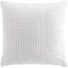 Image de Douceur d'Intérieur, Coussin Déhoussable (45 x 45 cm) Swing Blanc, Flanelle Relief Unie