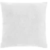 Image de Douceur d'Intérieur, Coussin Déhoussable (45 x 45 cm) Leo Blanc, Velours Chenille