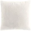 Image de Douceur d'Intérieur, Coussin Déhoussable (45 x 45 cm) Flanela Naturel, Flanelle Relief Unie