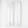 Image de douceur d'intérieur, Paire Droite Passe-Tringle (2 x 70 x 200 cm) Lissea Blanc, Voile Sablé