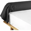 Image de douceur d'intérieur, Taie de Traversin (85 x 185 cm) Lina Noir, 100% Coton