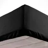Image de douceur d'intérieur, Drap Housse (140 x 190 cm) Oscar Noir, Microfibre Unie