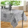 Image de Douceur d'Intérieur Nappe Rectangle 140 x 240 CM PVC Imprime PERSANE Gris