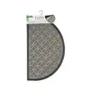 Image de Douceur d'Intérieur - TAPIS D'ENTREE DEMI-LUNE 45 x 75 CM RELIEF PVC EMILIO GRIS