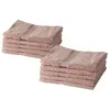Image de TODAY Lot de 10 Serviettes de Toilette 50x90 cm 100% Coton Rose des sables