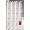 Image de HomeMaison.com HM69806935 Rideau Fantaisie Tissé Brodé Rond Polyester Blanc/Rouge 140 x 240 cm