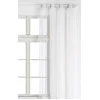 Image de HomeMaison.com HM69807139 Rideau Organza Fantaisie Goutte d'eau Métallique Polyester Blanc 150 x 260 cm