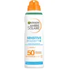 Image de Garnier Ambre Solaire Brume Lait Hypoallergénique Sensitive Expert+ SPF50+ - pour Peau Sensible avec Protection Céramide - 150 ML