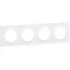 Image de Odace Styl, plaque Blanc 4 postes horizontaux ou verticaux entraxe 71mm