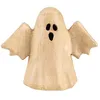 Image de Décopatch AC916C - Un Grand bougeoir fantôme avec ailes en papier mâché - Dimensions 16x17 cm - Décoration Halloween, DIY