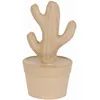 Image de Décopatch - Réf HD045C - Cactus pilier - Objet à décorer en papier mâché - 9,5 x 9,5 x 18,5 cm - Décorer avec des papiers Décopatch & Colle Paperpatch, Paillettes, Peintures, Marron