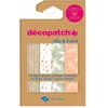 Image de Décopatch DP033C - Une Pochette de 4 Feuilles Décopatch - Dimensions : 30 x 40 cm - Papiers imprimé, Rose & vert - Mix & Patch - A partir de 5 ans, DIY, création, rénovation, activité créative