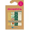 Image de Décopatch DP035C - Une Pochette de 4 Feuilles Décopatch - Dimensions : 30 x 40 cm - Papiers imprimé, Vert nature - Mix & Patch - A partir de 5 ans, DIY, création, rénovation