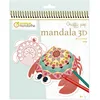 Image de MY MANDARINE GY094C - Carnet de coloriage Graffy Pop 3D - 36 Mandalas prédécoupés - À partir de 6 ans - ANIMAUX MARINS
