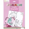 Image de Avenue Mandarine PP013O - Un set Graffy paint comprenant un tableau 20x20 cm, un pinceau et 6 pots de peinture, Faon