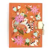 Image de Avenue Mandarine CO206C - Un JOURNAL INTIME 240 pages lignées 11x14 cm - Fermeture cadenas - CHATS ET FLEURS