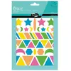 Image de Maildor AE048O - Un sachet de gommettes Baby 6 planches 14,8 x 21 cm, Géométriques fluo assortis (282 stickers)