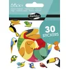Image de MY MANDARINE AE178C- GOMMETTES Sticky - 30 stickers PRÉDÉCOUPÉS - OISEAUX TROPICAUX