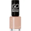 Image de Rimmel - Vernis à Ongles 60 Seconds Super Shine Colour Block - Ultra Brillance et Longue Tenue - Séchage Rapide - 708 Kiss in the Nude - 8ml