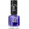Image de Rimmel Super Gel Jelly Gloss, 017 Jelly Fish, Vernis longue tenue, Application facile, Manucure effet gel, Résistant aux éclats Formule Clean 12 ml