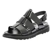 Image de Kickers, Neosinead 961230-50, Femme Nu-Pied Noir Lisse, Noir, 36 EU