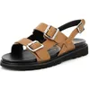 Image de Kickers Neosummer Sandale plate Femme, Camel, 37 EU