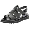 Image de KICKERS Femme NEOSINEAD Sandale Plate, Noir Vernis, 36 EU, Noir Vernis, 36 EU