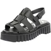 Image de KICKERS Femme FALIYA Sandale Plate, Noir, 36 EU, Noir, 36 EU