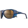 Image de Julbo Lunettes de soleil pour homme, bleu foncé mat/bleu cyan, taille unique