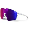 Image de Julbo Lunettes de soleil unisexe Edge Groupama-fdj, bleues, taille L, bleu, L