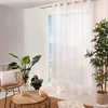 Image de ED ENJOY HOME Home, Rideau Voilage Grande Largeur- Polyester, 240x240 cm, Blanc, Collection Sablé, Prêt à Poser, Lavable à 30°, pour Toutes Les Pièces, Linge de Maison, Rideaux