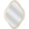 Image de HOME DECO FACTORY Miroir décoratif Elio Losange en Bois H34cm