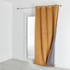Image de HomeMaison.com Rideau Isolant et occultant en Velours doublé Polaire, Rideau Thermique, Cognac, 135 x 280 cm