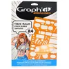 Image de Graph'it - Trace-bulles - Modèle A pour Manga et Comics - Plus de 25 Bulles Différentes - Bords Gradués - Acrylique Transparent Souple - Format A4