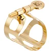 Image de BG - L11   Ligature traditionnelle plaquée or 24 carats pour saxophone alto