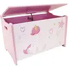 Image de FUN HOUSE 713050 LICORNE Coffre à jouets pour enfant, à partir de 3 ans, Blanc,rose
