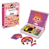 Image de Janod - Magneti'Book Crazy Faces Fille - Jeu Educatif Magnétique 55 Pièces - dès 3 Ans, J02717