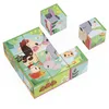 Image de Janod Carton pour les Enfants et les Bébés - Thème de la Ferme-9 cubes et 6 possibles Puzzle-Jouet pour la Petite Enfance-Compétence motrice fine-Couleurs d'Eau à partir de 2 Ans, J03329
