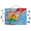 Image de Janod - Carte d'Espagne Magnétique - Puzzle Enfant en Bois - 60 Pièces Aimantées - Découvrir et Mémoriser - Jeu Éducatif Géographie - Dès 7 Ans, J05478