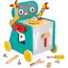 Image de Janod - Chariot Robot Brico'Kids - Jeu de Bricolage Enfant - 38 Accessoires + 3 Outils - Jeu d'Imitation - Développe la Motricité Fine - Dès 18 Mois,J06456
