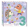 Image de JANOD - My Arts & Crafts - Dès 3 Ans - Gommettes Géométriques - 4 Tableaux - Kit Loisir Créatif Enfant - Apprentissage Motricité Fine et Concentration - J07740