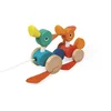 Image de Janod - Canards à Promener en Bois Zigolos - Jouet d'Eveil à Tirer Certifié FSC - Dès 1 An, J08211, Multicolore